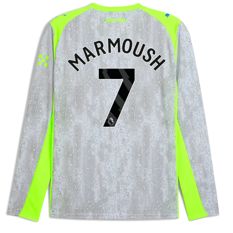 Explore Manchester City manchester-city-third-jersey-202526-long-sleeve-with-marmoush-7-printing-701237143-marmoush-blue-premierleague Jerseys - ManchesterCityshirt.co.uk