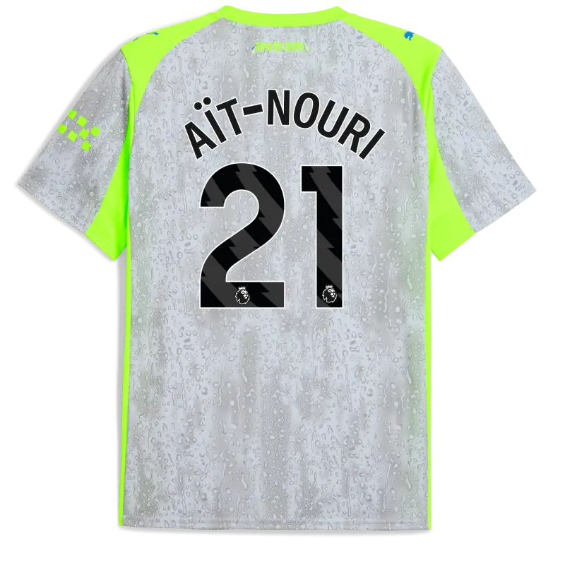 Explore Manchester City manchester-city-third-jersey-202526-with-at-nouri-21-printing-701237142-ait-nouri-blue-premierleague Jerseys - ManchesterCityshirt.co.uk