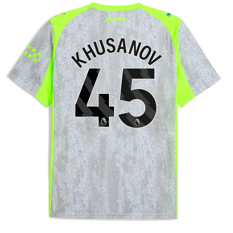Explore Manchester City manchester-city-third-jersey-202526-with-khusanov-45-printing-701237142-khusanov-blue-premierleague Jerseys - ManchesterCityshirt.co.uk