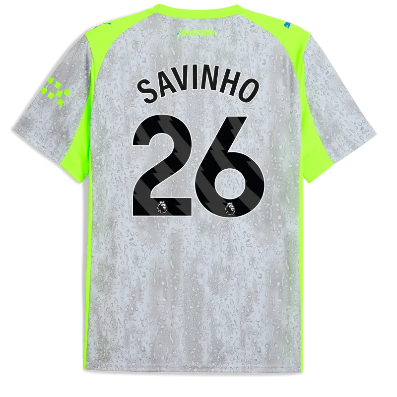 Explore Manchester City manchester-city-third-jersey-202526-with-savinho-26-printing-701237142-savinho-blue-premierleague Jerseys - ManchesterCityshirt.co.uk