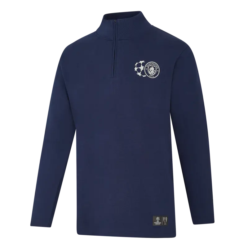Explore Manchester City manchester-city-ucl-bespoke-quarter-zip-top-701232874-navy Jerseys - ManchesterCityshirt.co.uk