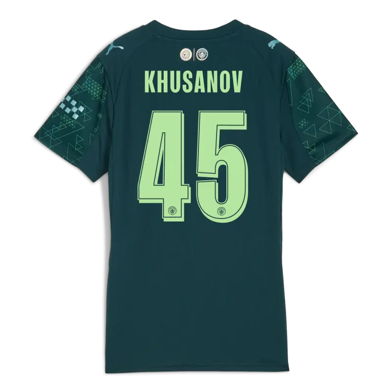 Explore Manchester City womens-manchester-city-ea-sports-fc-jersey-202526-with-khusanov-45-printing-701237168-khusanov-green-mancity Jerseys - ManchesterCityshirt.co.uk