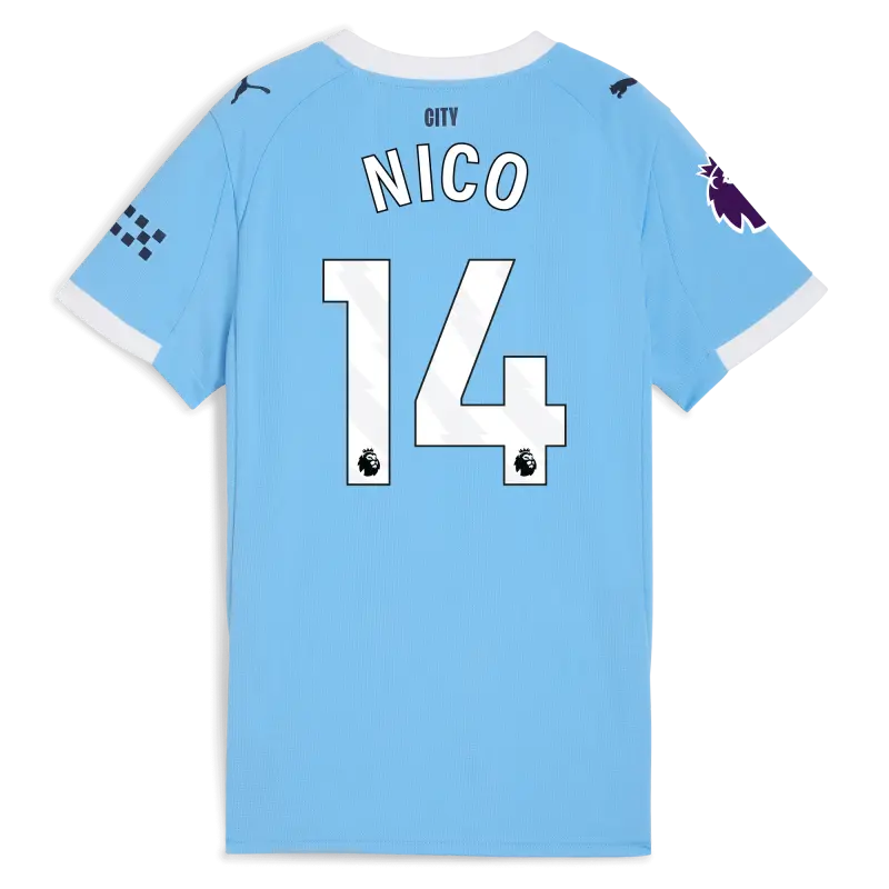 Explore Manchester City womens-manchester-city-premier-league-home-jersey-202526-with-nico-14-printing-701237130-nico-premier-league Jerseys - ManchesterCityshirt.co.uk